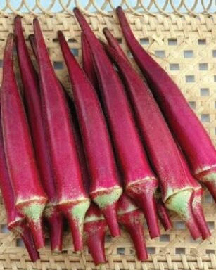 red lady finger seeds