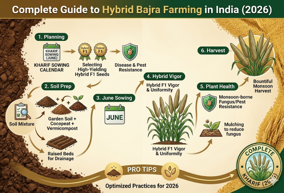 hybrid bajra farming